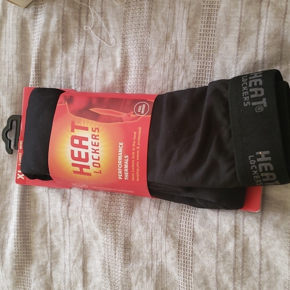 Men's Black Heat Lockers XL & L Thermal Pants